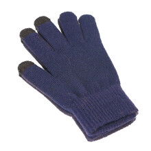 Gants thermiques chauds sans doigts pour femmes et hommes – Bleu marine, taille unique, compatibles avec les écrans tactiles