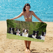 55.1"x27.5" Ultra Microfiber Printed Beach Towel,Quick Dry Travel Camping Beach Accessories Vacation Essential Gift /2/4 PCS