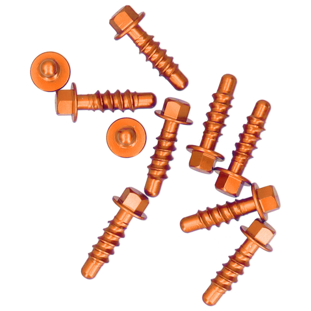 Self Tapping Screws Kit Aluminum Anodized Fit For 125-530 Sx Exc Xc 1997-2020 (Orange) 4651391407952