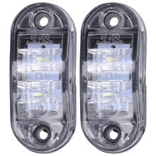 10-30V 2LED Seitenmarkierungsleuchte Weißer Blinker