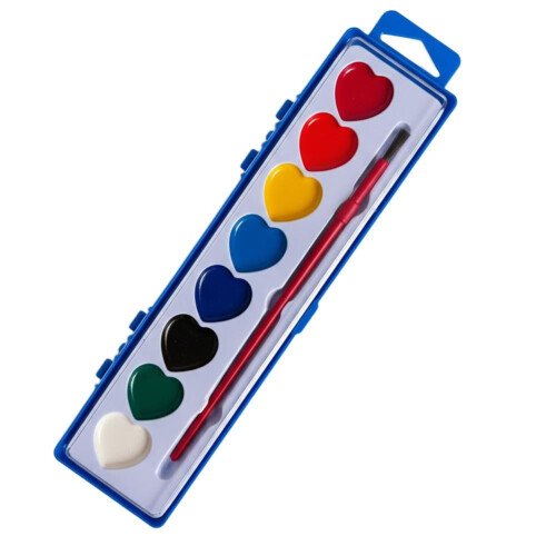 Mini Watercolor Paint Set Portable Palette 8 Grids