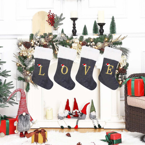 Personalised Christmas Stocking with Initial G, 43 cm 2
