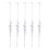 5-Pack Clear Acrylic Icicle Ornaments 1