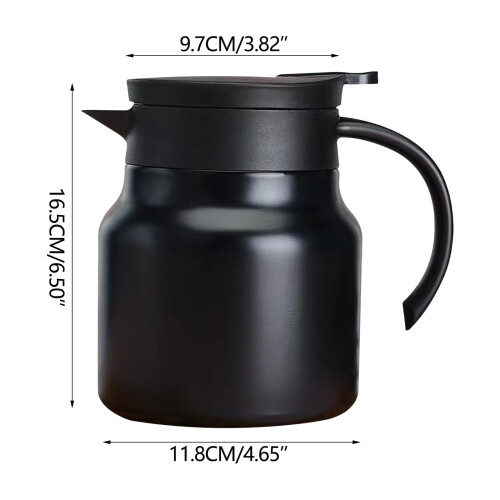 Stainless Steel Kettle 1000ml Double-Layer with Filter 1