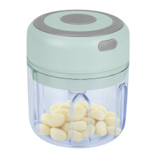 Hachoir à ail électrique TeqHomeMini pour piments, noix, oignons, poivrons et viande 240 g