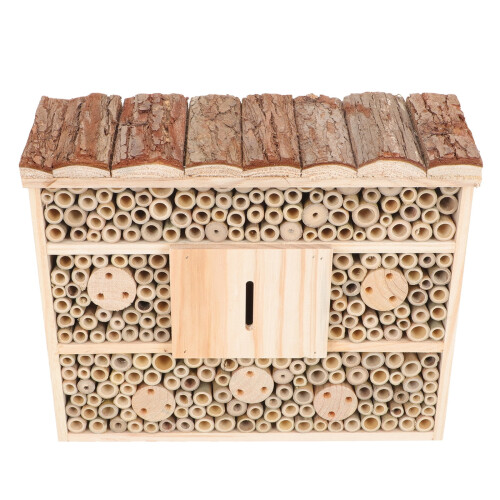 Mason Bee House Δημιουργικό Στέγαστρο Εντόμων για Σπίτια με Μέλισσες 32.00X26.00X9.50CM