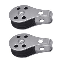 peças de polia simples de aço inoxidável 316 para serviço pesado, com rolete de nylon para varal de roupa, vela e elevação.