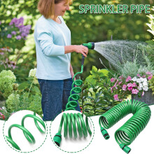 Teleskop-Gartenschlauch mit Federmechanismus, leichtes, einziehbares Wasserrohr, robustes ABS, kompatibel mit Standard-Wasserhähnen