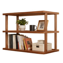 2-Tier Wooden Coffee Station Organizer for Countertops – Holds Mugs, Beans, Syrup, Cups & Stirrers, Compatible with Standard Coffee Bars