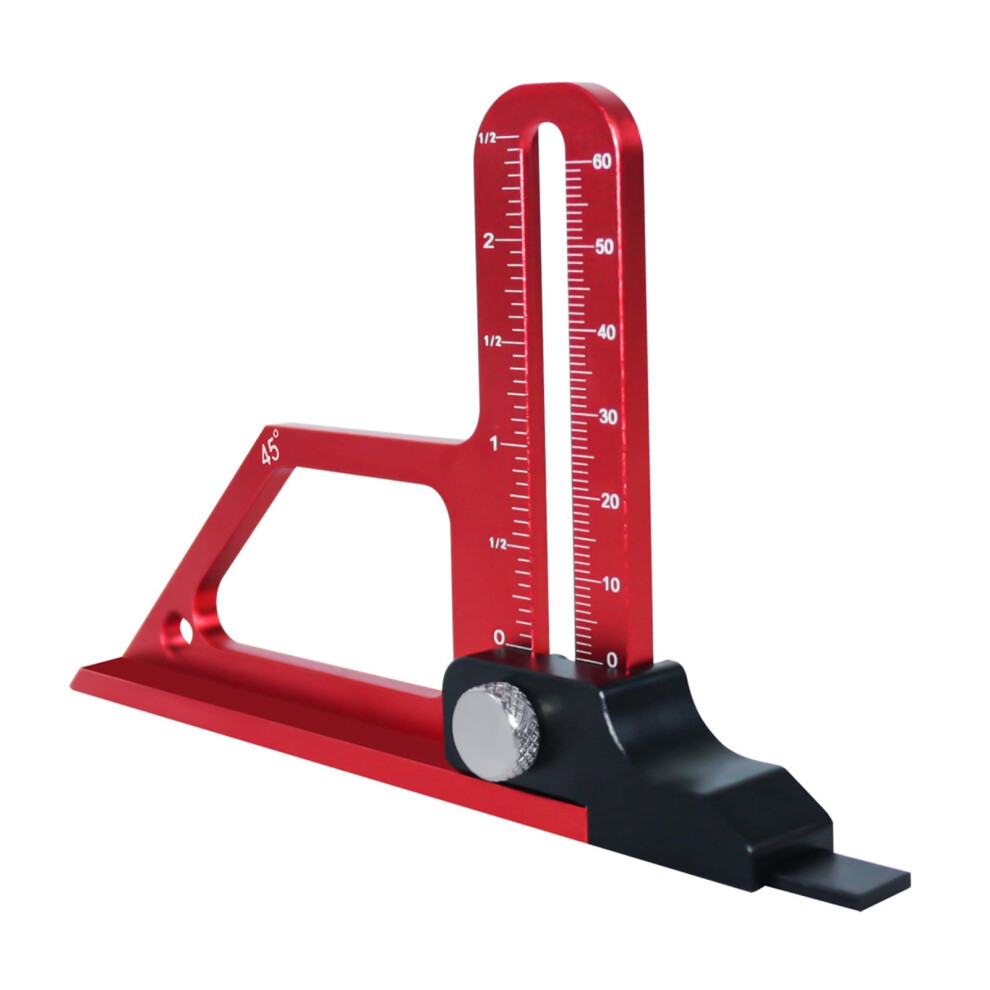 Table Saw & Router Table Height Gauge Â Metric/Inch, Adjustable Measuring Ruler For Woodworking Â Compatible With Delta, Porter-Cable 9448483603829