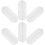 Cushion for Bra Straps Washable 6Pcs White 1