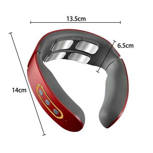Nakkemassager USB genopladelig med 6 tilstande 9 niveauer 42C 2