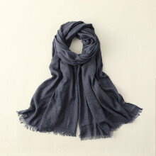 Women Summer Plain Scarfs Large Long Lightweight Linen Beach Gauze Shawl Wrap 7737 inches
