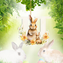 Easter Wall Hangs,Easter Cartoon Charms Resin Rabbit Charms Jewelry Making Rabbit Pendants DIY Jewelry Accessories