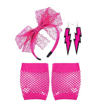 Cute Bow Headbands for Women & Girls, Washing Face Headband Set (3pc), Hot Pink, One Size, Compatible with Daily Use