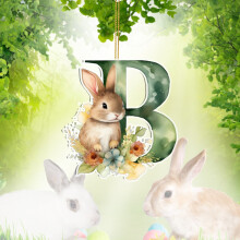 Easter Wall Hangs,Easter Cartoon Charms Resin Rabbit Charms Jewelry Making Rabbit Pendants DIY Jewelry Accessories