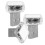 Mini USB LED Light Blue 3Pcs 1X0.8X0.8in 1