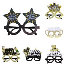 2026 New Year Glasses Set of 8 – Glitter Party Eyewear, Compatible with NYE Decor & Costumes