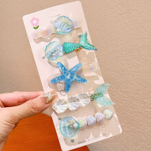 Shell Pearl Starfish Hair Clip Set for Women Girls, Princess Alligator Hair Clips, Ladies and Girls Headwear Styling Tools Hair Accessories