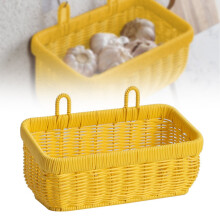 Limited Time Offer - Hand-Woven Hanging Basket, Wall Basket, Hanging Storage Basket - Space-Saving Organizer for Kitchen, Bathroom, Laundry