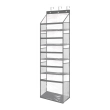 Door-Mounted Yarn Storage Rack with 6 Zippered Compartments – Large-Capacity, Compatible with Knitting Needles