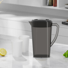 3L BPA-Free Plastic Pitcher with Lid, Transparent Juice/Water Jug for Hot & Cold Drinks, Home, Parties, Picnics