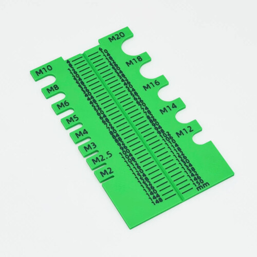 (Green) 3D Printing Screw Ruler for Engineers & Carpenters 2