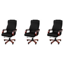 3X Office Chair Cover Computer Chair Boss Chair Cover Modern Simplism Style High Back Large Size (Chair Not Included)