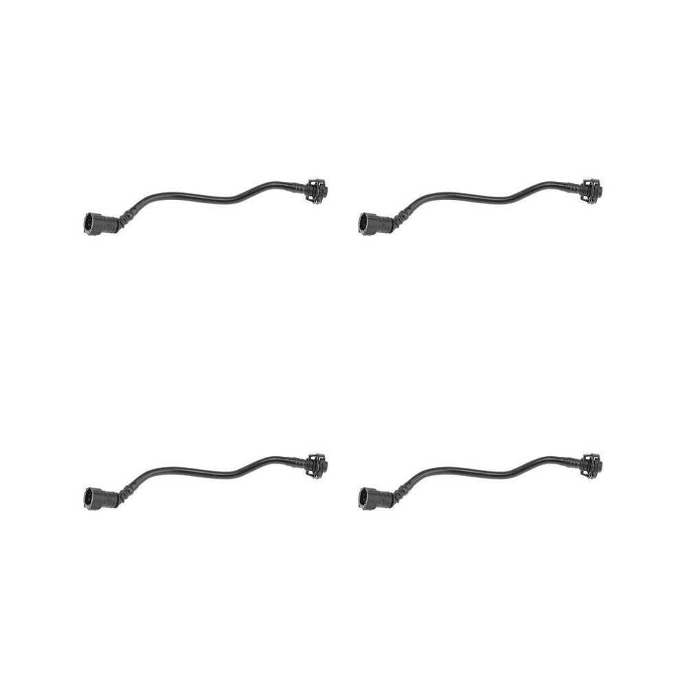 4X 95B122447,95B122447e Engine Coolant Reservoir Hose For Macan 95B 2014-2018 Black 6033705608244
