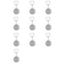 10X Perpetual Calendar Sleutelhanger Sleutelhanger Unieke Metalen Sleutelhanger Ring 50 Jaar Nieuw Hot