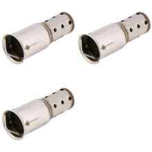 3X Universal 51mm Motorcycle Exhaust Muffler Pipe DB Killer Noise Sound Eliminator