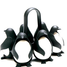 Kids Storage and Serving Egg Rack, Penguin Shaped Egg Boiler for Hard or Soft Eggs, Holds 6 Eggs, Easy to Cook and Freeze