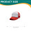 (Red White, Sponge Mesh) UV Mesh Baseball Cap - Adjustable & Ventilated 2