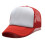 (Red White, Sponge Mesh) Ventilated Sun Hat - Adjustable Polyester Cap for Outdoor 5