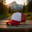 (Burgundy White, Sponge Mesh) Ventilated Sun Hat - Adjustable Polyester Cap for Outdoor 9