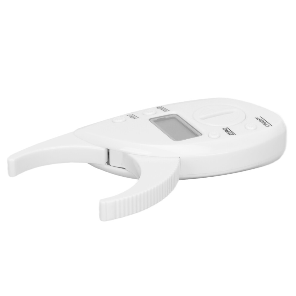White Electronic Body Fat Caliper And Measuring Tape - 0-50Mm,