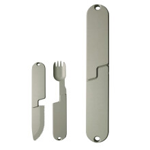 2-in-1 Magnetic Camping Utensils Set,Portable Detachable Folding Fork Spoon,Ideal for Outdoor Survival,Travel Hiking