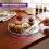 GEEZY GEEZY Glass rotating tray Turntable, Rotating Cake Decorating Table Serving Plate, 25 cm 6