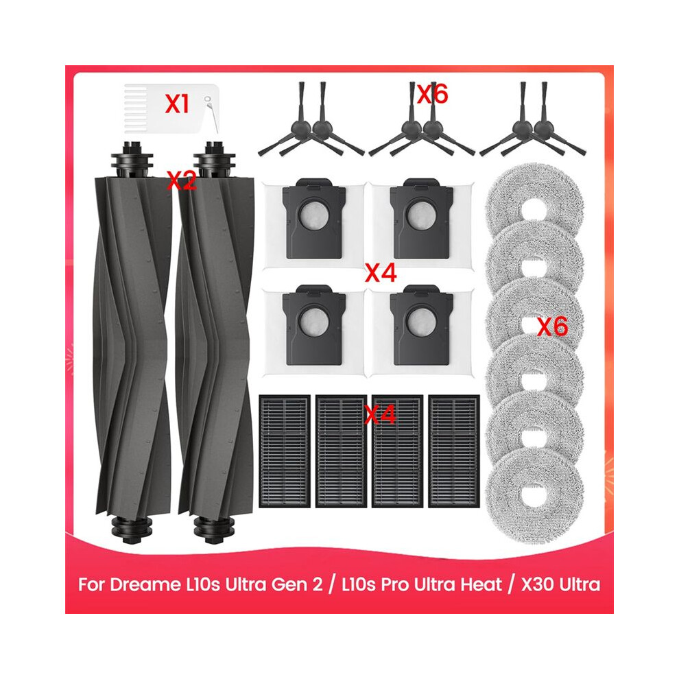 Replacement Parts For L10s Ultra Gen 2/ L10s Pro Ultra Heat / X30 Ultra Robot Vacuum Cleaner Accessory Set 6033939233632