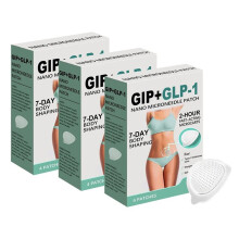 GIP+GLP-1 Mikronålsplåster Uppstramande Linjeförbättring Hudvårdsplåster för Ansiktsrynkor Lyftande Åtstramande Återfuktande