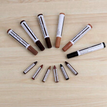 Furniture Repair Kit Wood Markers - Set of 26 - Markers and Wax Sticks with Sharpener Kit, for Scratches, Wood Floors