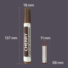 Furniture Repair Kit Wood Markers - Set of 26 - Markers and Wax Sticks with Sharpener Kit, for Scratches, Wood Floors