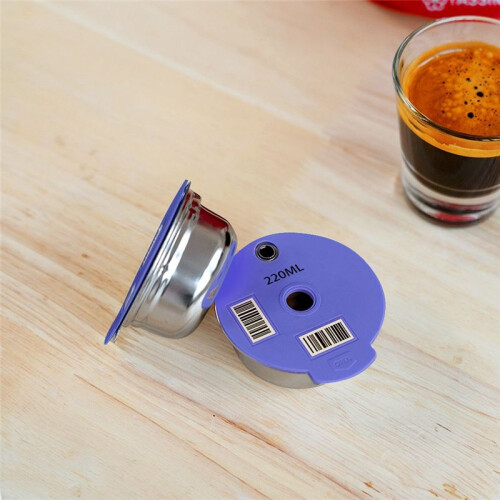 Coffee Capsule Pod for  Tassimo Machine Refillable Filter Pod Silicone Lid Replacement 220Ml Espresso Coffee 1