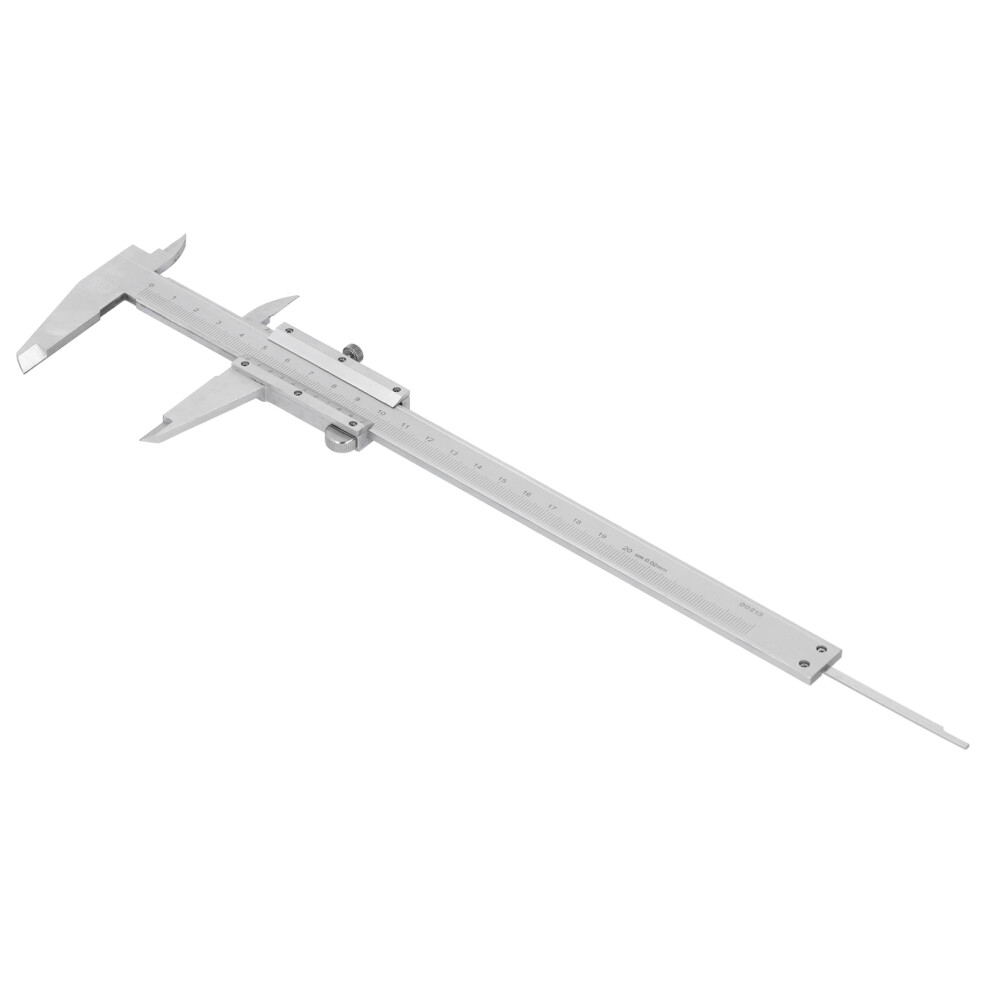 High Carbon Steel Vernier Scale Ruler 0-200Mm Measurement Gauge 4061391414476