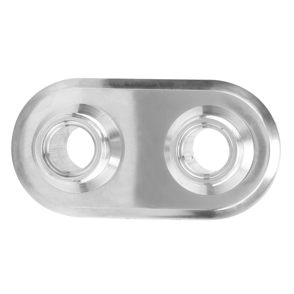 Universal 2-Port A/C Bulkhead For Ford Silver 7444352698202