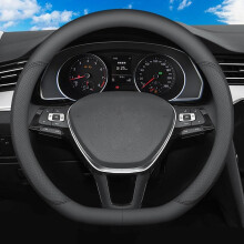 Leather Steering Wheel Cover for Lexus NX 20222025, D Type 15 Inch Microfiber Breathable AntiSlip Black