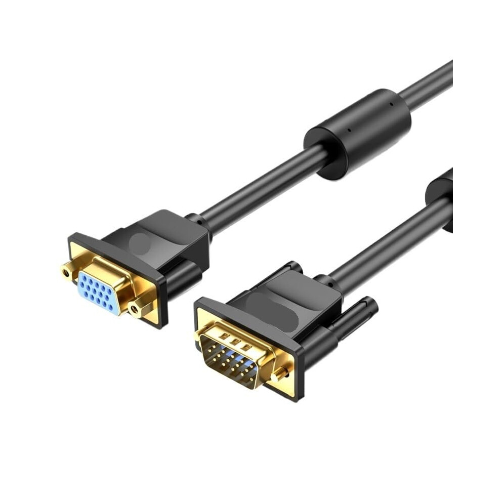 1.5M Male To Female Extension Cable Braided Shielded Display Cord With Oxygen Copper Conductors 9073542776840