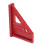Aluminum Alloy Woodworking Square Protractor Red Triangular Ruler 14