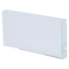 Nail Art Supplies: Glass Rectangular Mixing Plate with Glue Holder 15cm x 10cm