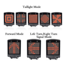 2X Bike Warning Tail Light USB Rechargeable Wireless Remote Control Turn Signal Warning Brake Light